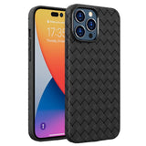 iPhone 14 Pro Case Woven Shockproof Protective - Black