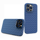 iPhone 14 Pro Case Woven Shockproof Protective - Dark Blue