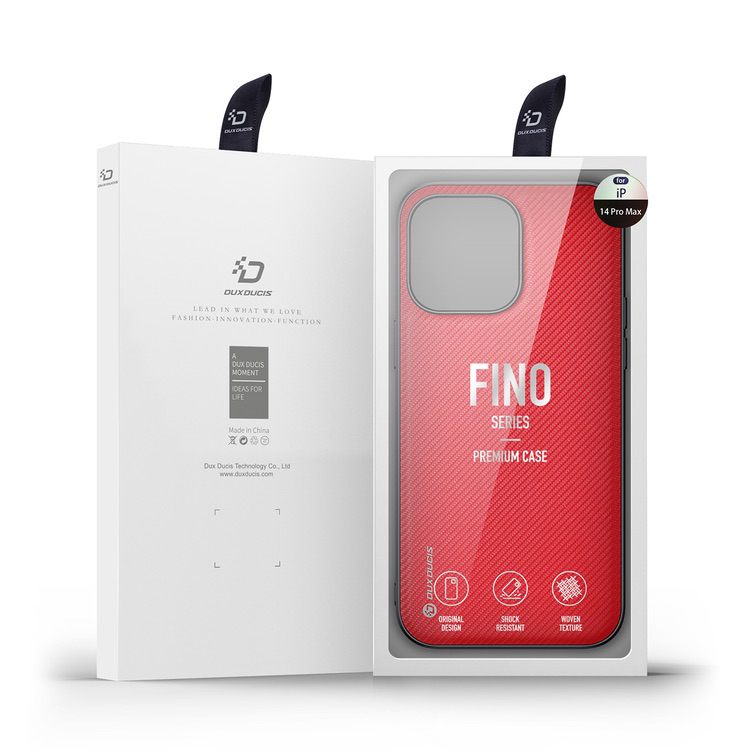 iPhone 14 Pro Max Case DUX DUCIS Fino Series - Red