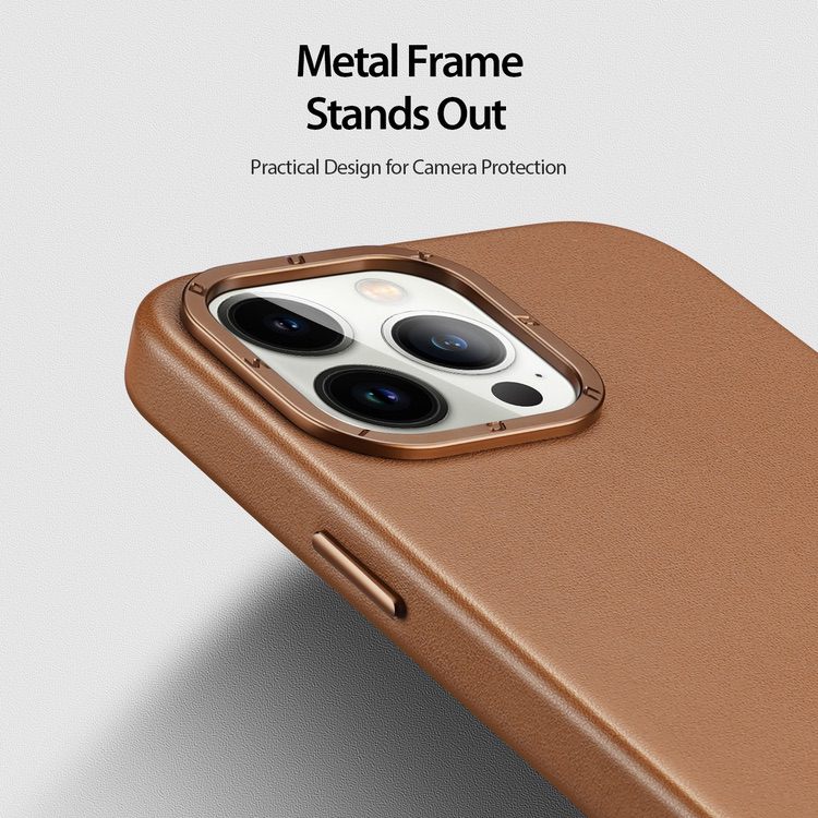 iPhone 14 Pro Max Case DUX DUCIS Grit Series MagSafe Protective - Brown