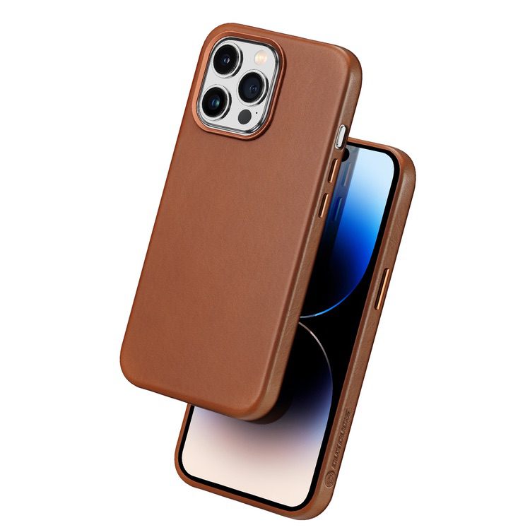 iPhone 14 Pro Max Case DUX DUCIS Naples Series MagSafe Protective - Brown