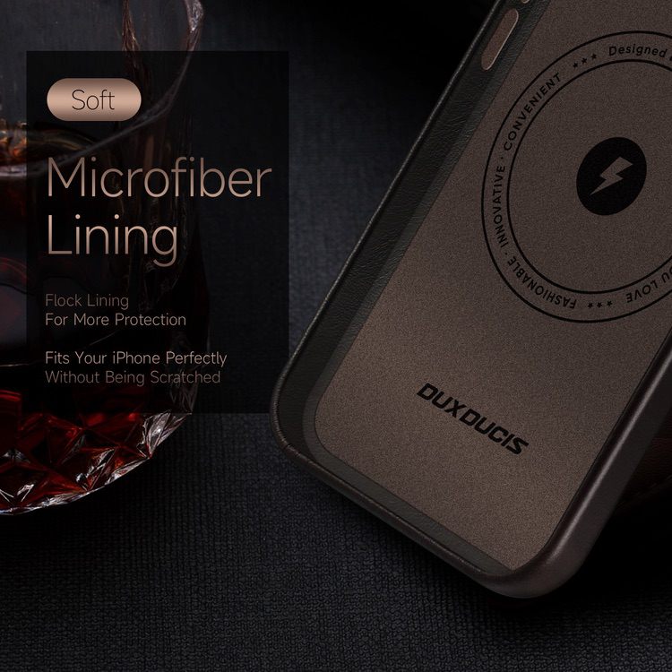 iPhone 14 Pro Max Case DUX DUCIS Naples Series MagSafe Protective - Coffee