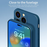 iPhone 14 Pro Max Case PINWUYO Liquid Silicone - Black