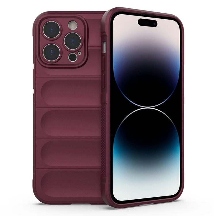 iPhone 14 Pro Max Case Shockproof Protective - Wine Red