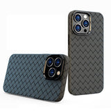 iPhone 14 Pro Max Case Woven Shockproof Protective - Black