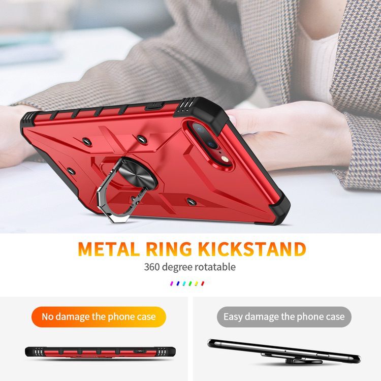 iPhone 8 Plus / iPhone 7 Plus Case with Ring Holder - Rose Gold