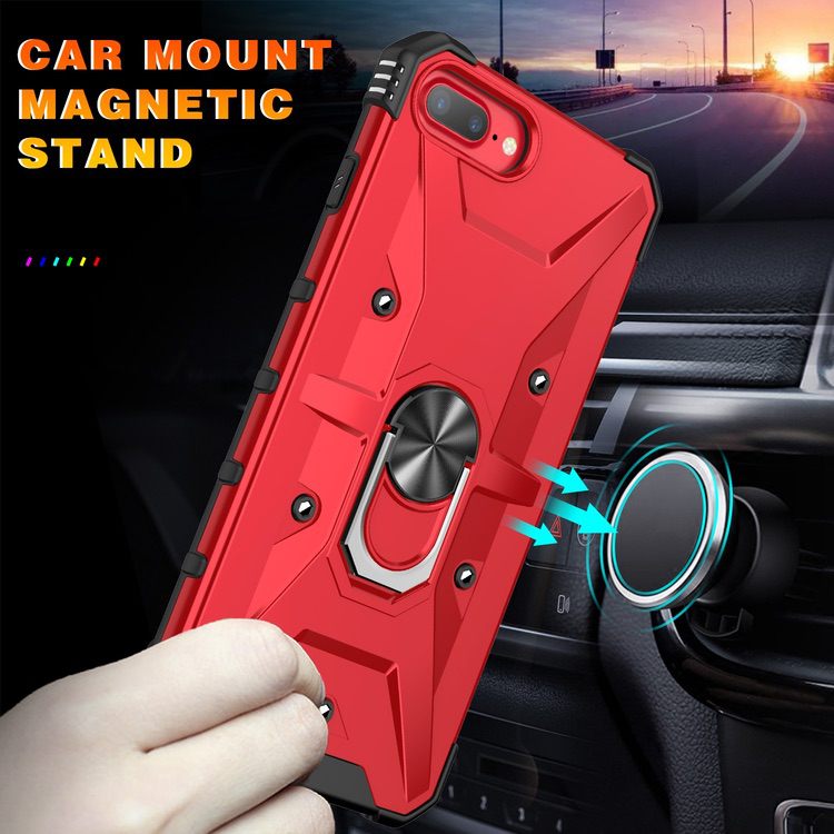 iPhone 8 Plus / iPhone 7 Plus Case with Ring Holder - Rose Gold