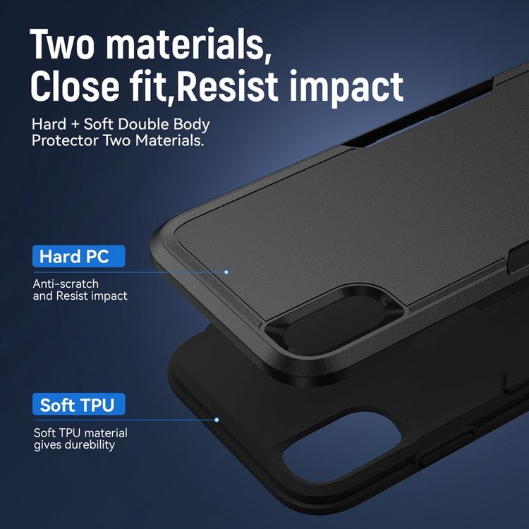 iPhone XR Case Pioneer Armor Heavy Duty - Black