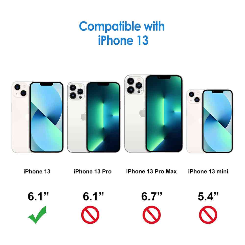 Best Mercury Canvas iPhone 13 Case With 3 Cards Slots - Blue
