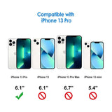 DG.MING Flip Protective iPhone 13 Pro Case - Blue