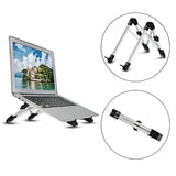 Laptop Height Extender Holder Stand Folding Portable Aluminum Alloy - Black