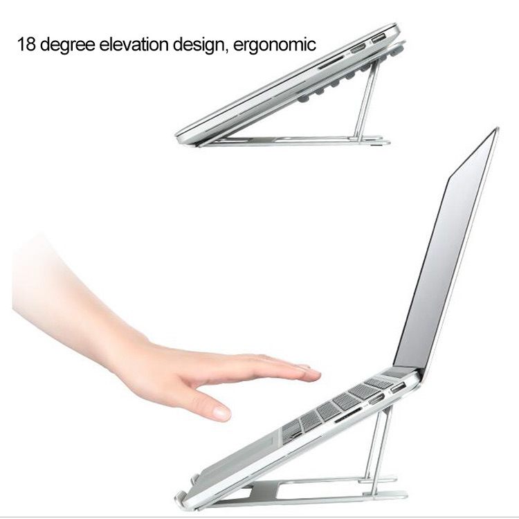 Laptop Stand Aluminum Alloy Height Extender Folding Portable Heat Dissipation