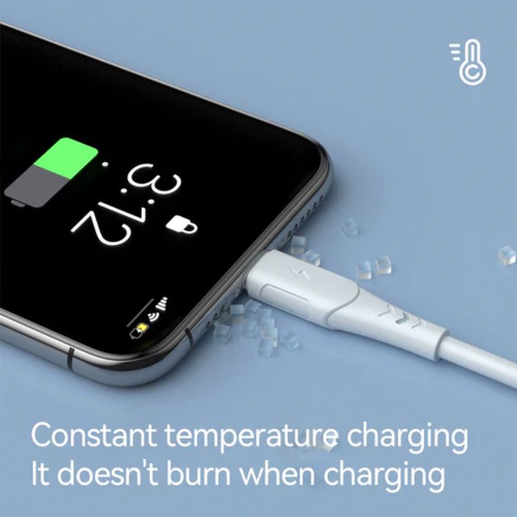 Lightning Cable 1M VIPFAN USB 3A Fast Charge - White