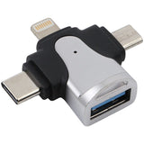 Lightning / USB C / Micro USB Adapter 3 In 1