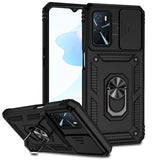 OPPO A16 Case With Sliding Camshield Cover - Black