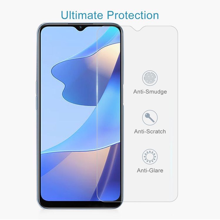 OPPO A16s Screen Protector Case friendly Tempered Glass - Clear