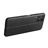 Samsung Galaxy A22 4G Case Litchi Texture TPU Shockproof - Black