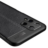 Samsung Galaxy A22 4G Case Litchi Texture TPU Shockproof - Black