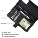 OPPO Find X5 Lite Case PU Leather Secure Flip Wallet - Black
