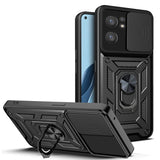 OPPO Find X5 Lite Case With Camera Shield Cover - Black