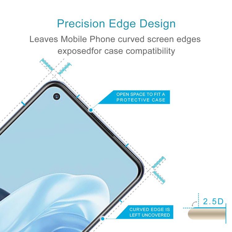 OPPO Reno7 Lite 5G Screen Protector Case friendly - Clear