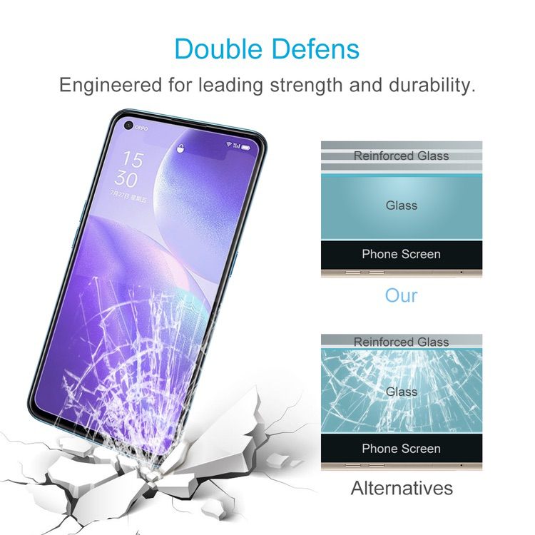 OPPO Reno7 Screen Protector Case friendly - Clear