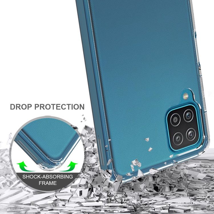 Samsung Galaxy A12 Case Shockproof Protective - Transparent