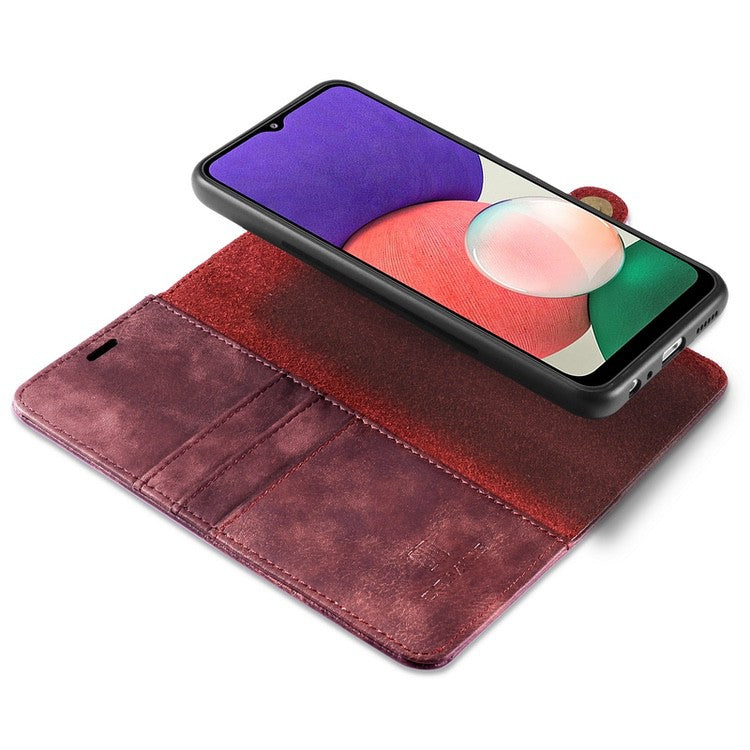 Samsung Galaxy A22 5G Case DG.MING Detachable - Wine Red