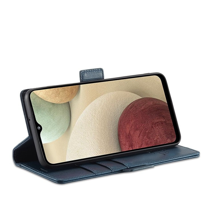 Samsung Galaxy A22 5G Case LC.IMEEKE Magnetic Buckle - Blue