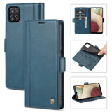 Samsung Galaxy A22 5G Case LC.IMEEKE Magnetic Buckle Blue