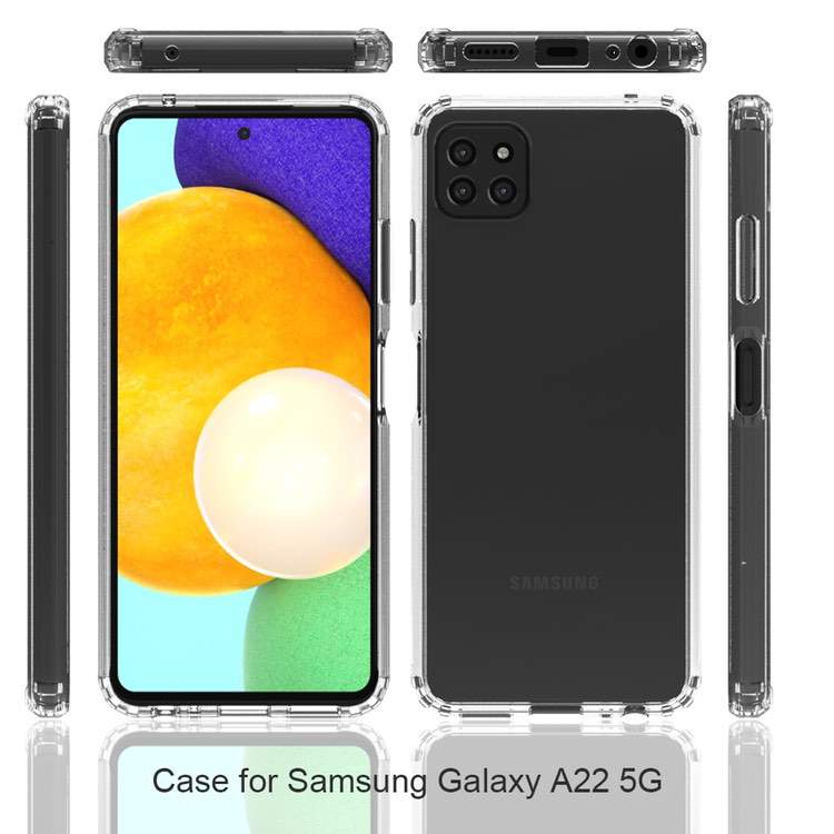 Samsung Galaxy A22 5G Case Clear Transparent Shockproof Protective