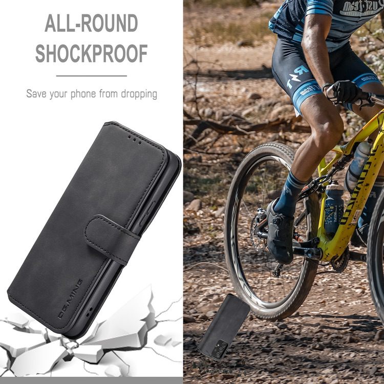 Samsung Galaxy A53 5G Case DG.MING Secure Flip Wallet - Black