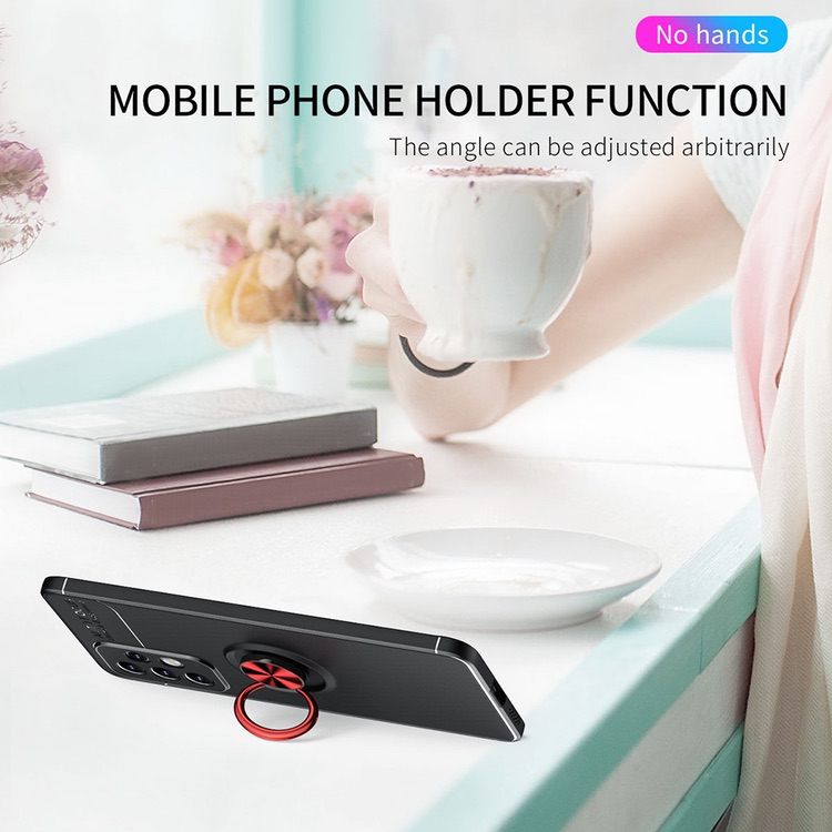 Samsung Galaxy A53 5G Case With 360-degree rotating metal ring holder - Black