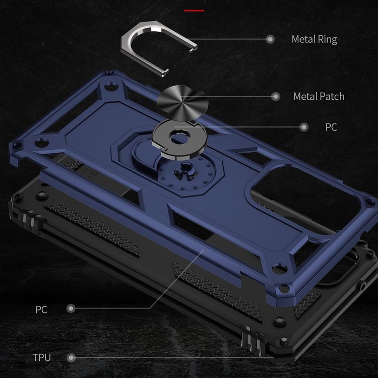 Samsung Galaxy A53 5G Case with Metal Ring Holder - Blue