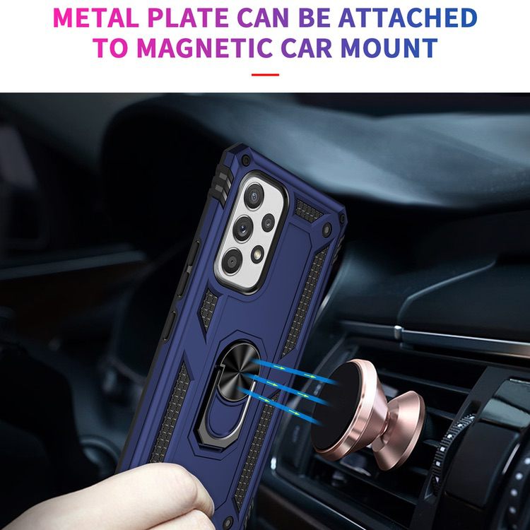 Samsung Galaxy A53 5G Case with Metal Ring Holder - Blue