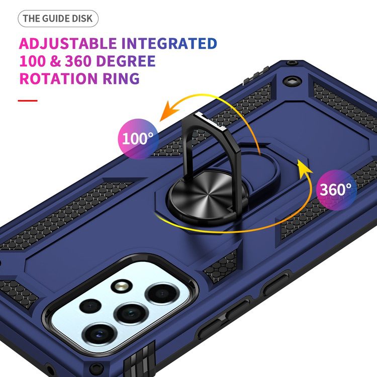 Samsung Galaxy A53 5G Case with Metal Ring Holder - Blue