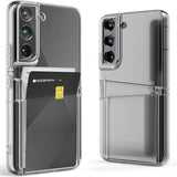Samsung Galaxy A73 5G Case Mercury Goospery With 2 Cards Slots - Clear