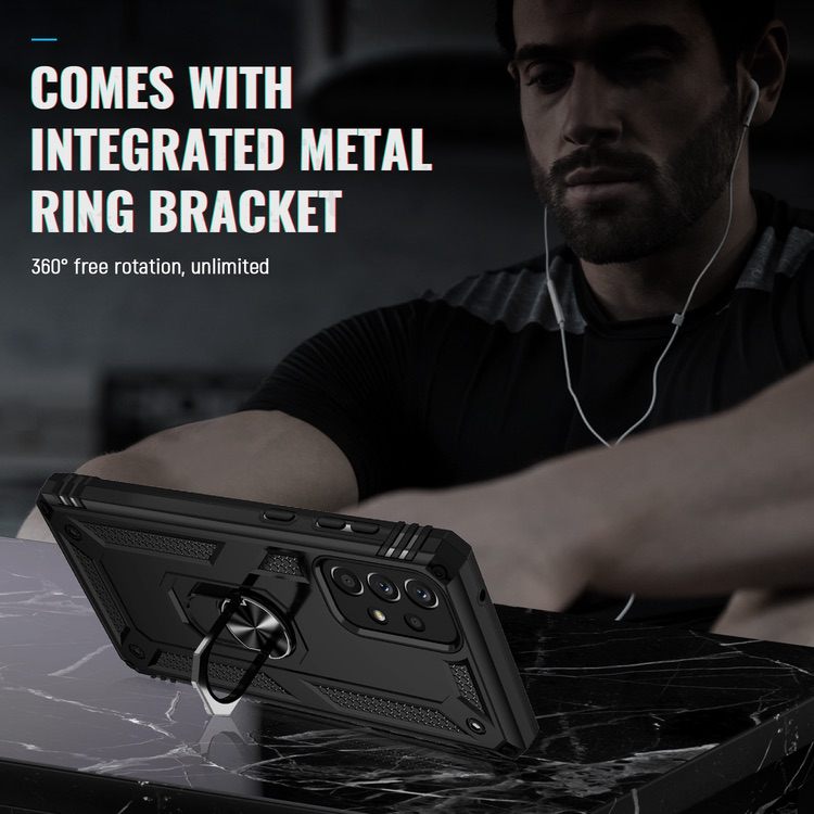 Samsung Galaxy A73 5G Case Made With TPU and PC - Black