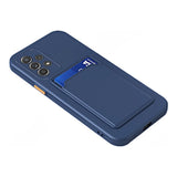 Samsung Galaxy A73 Case Contrast Colour Button Shockproof - Blue