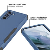 Samsung Galaxy S21 FE Case Armor Heavy Duty - Blue Black