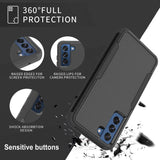 Samsung Galaxy S21 FE Case Armor Heavy Duty - Black