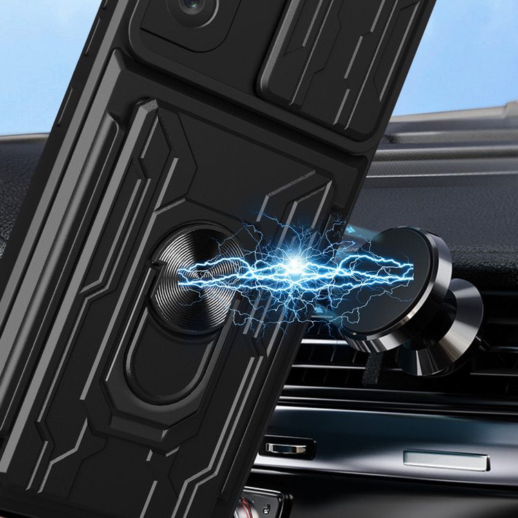 Samsung Galaxy S21 FE Case With Camera Shield - Black