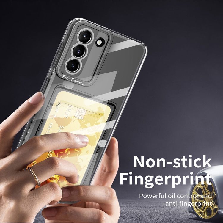 Samsung Galaxy S21 Ultra Case with Card Slot - Transparent