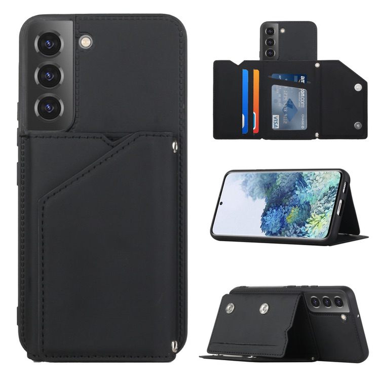 Samsung Galaxy S22 Plus Case With four Card Slots - Black