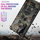 Samsung Galaxy S22 Ultra Case Camouflage Shockproof Army Green