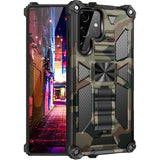 Samsung Galaxy S22 Ultra Case Camouflage Shockproof Army Green