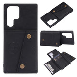 Samsung Galaxy S22 Ultra Case Double Buckle Magnetic - Black