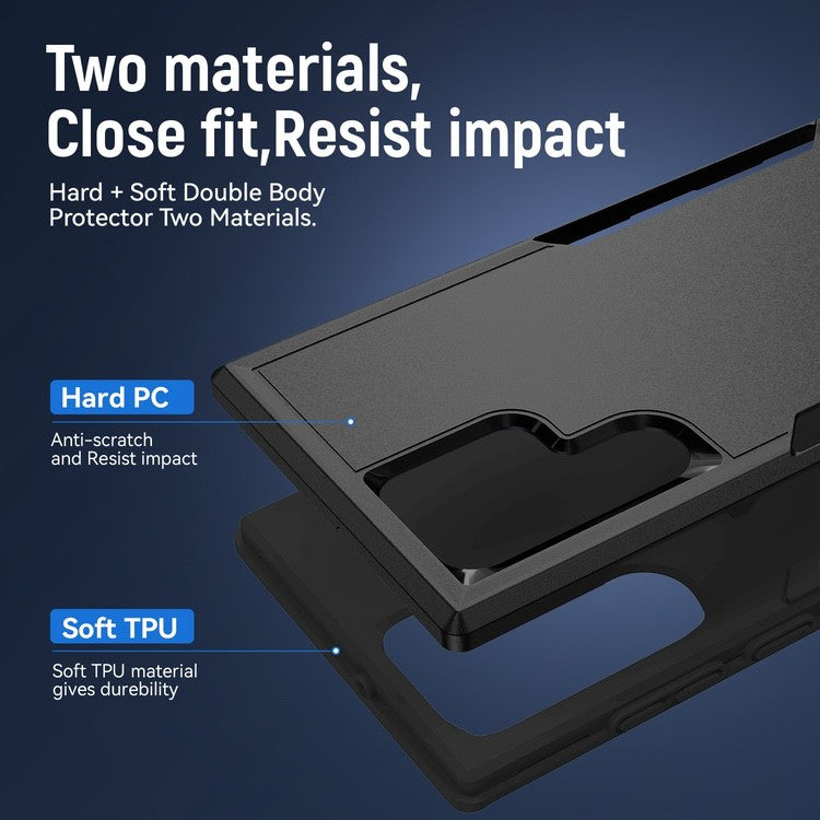 Samsung Galaxy S22 Ultra Case Pioneer Armor Heavy Duty Black