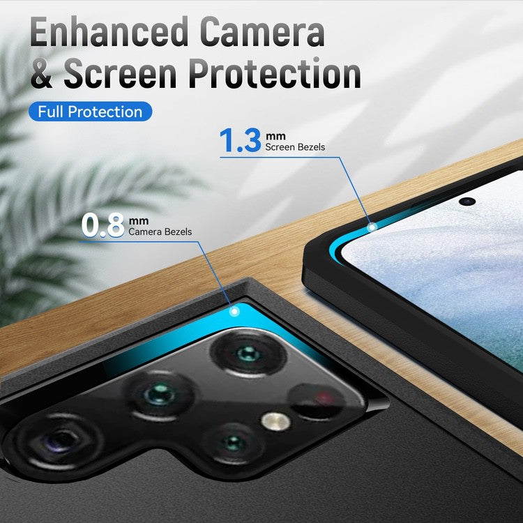 Samsung Galaxy S22 Ultra Case Pioneer Armor Heavy Duty Black