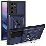Samsung Galaxy S22 Ultra Case With Camera Shield Blue